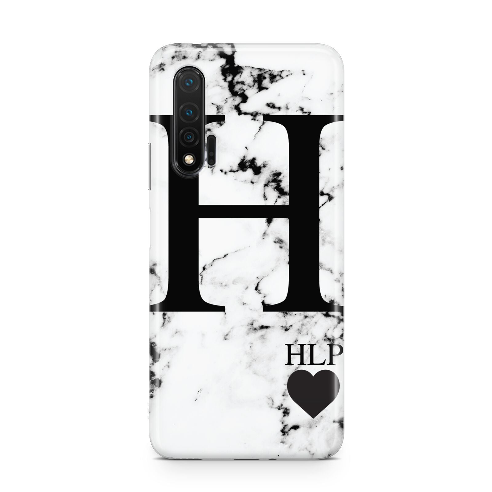 Marble Love Heart Personalised Huawei Nova 6 Phone Case