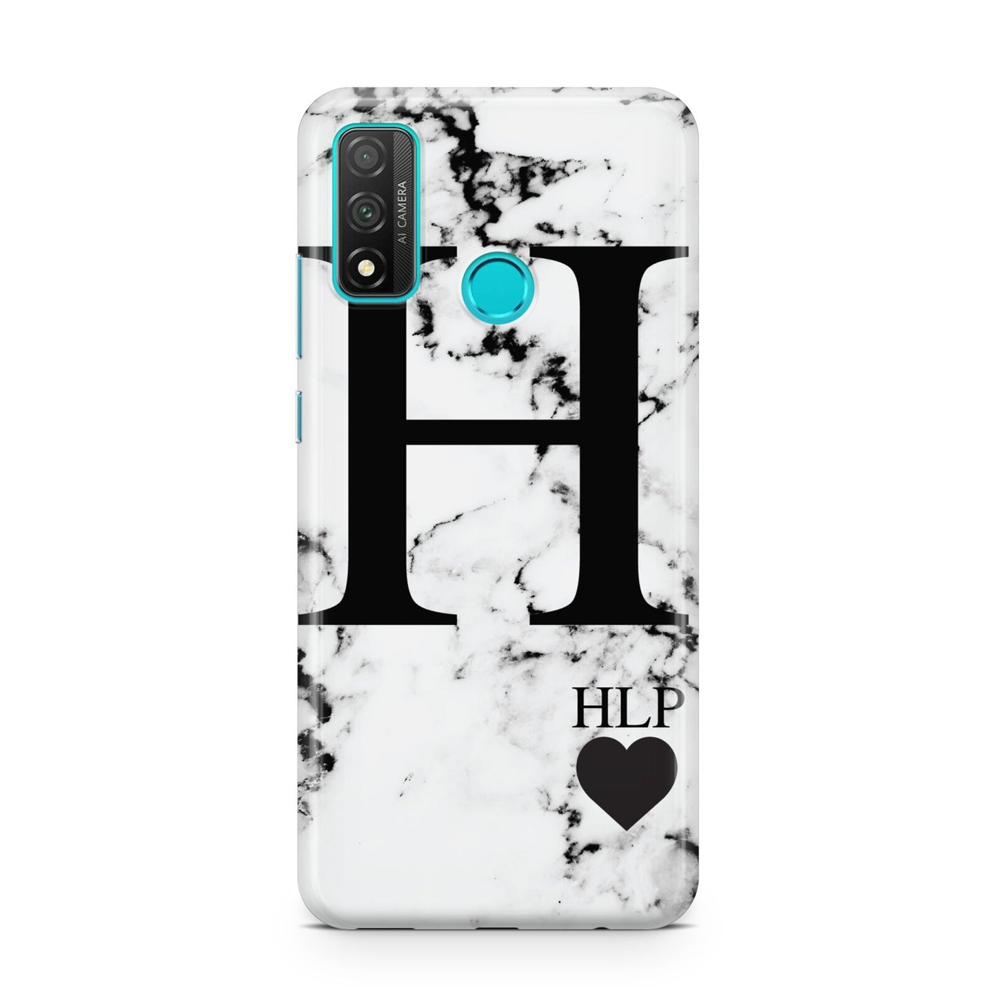 Marble Love Heart Personalised Huawei P Smart 2020