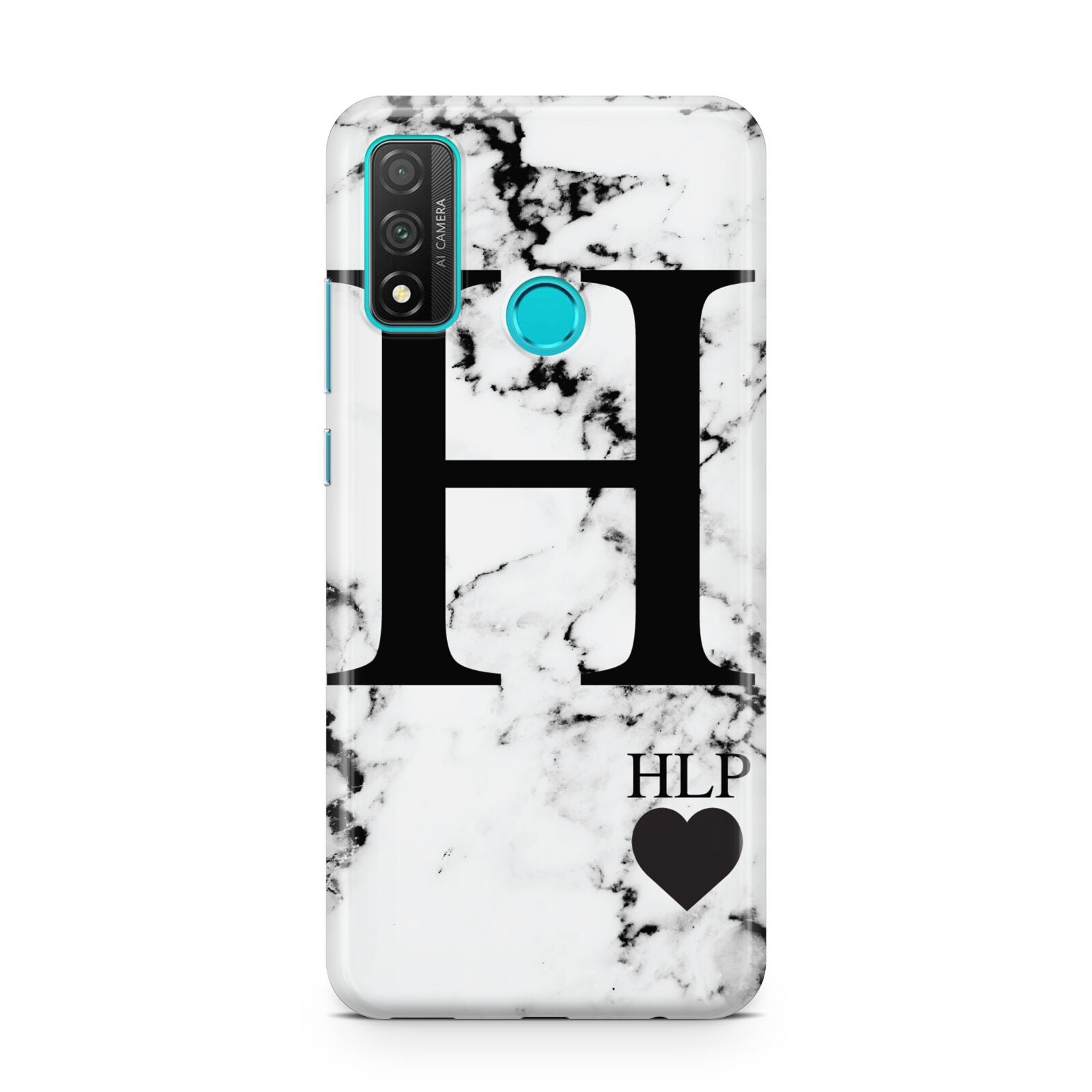Marble Love Heart Personalised Huawei P Smart 2020