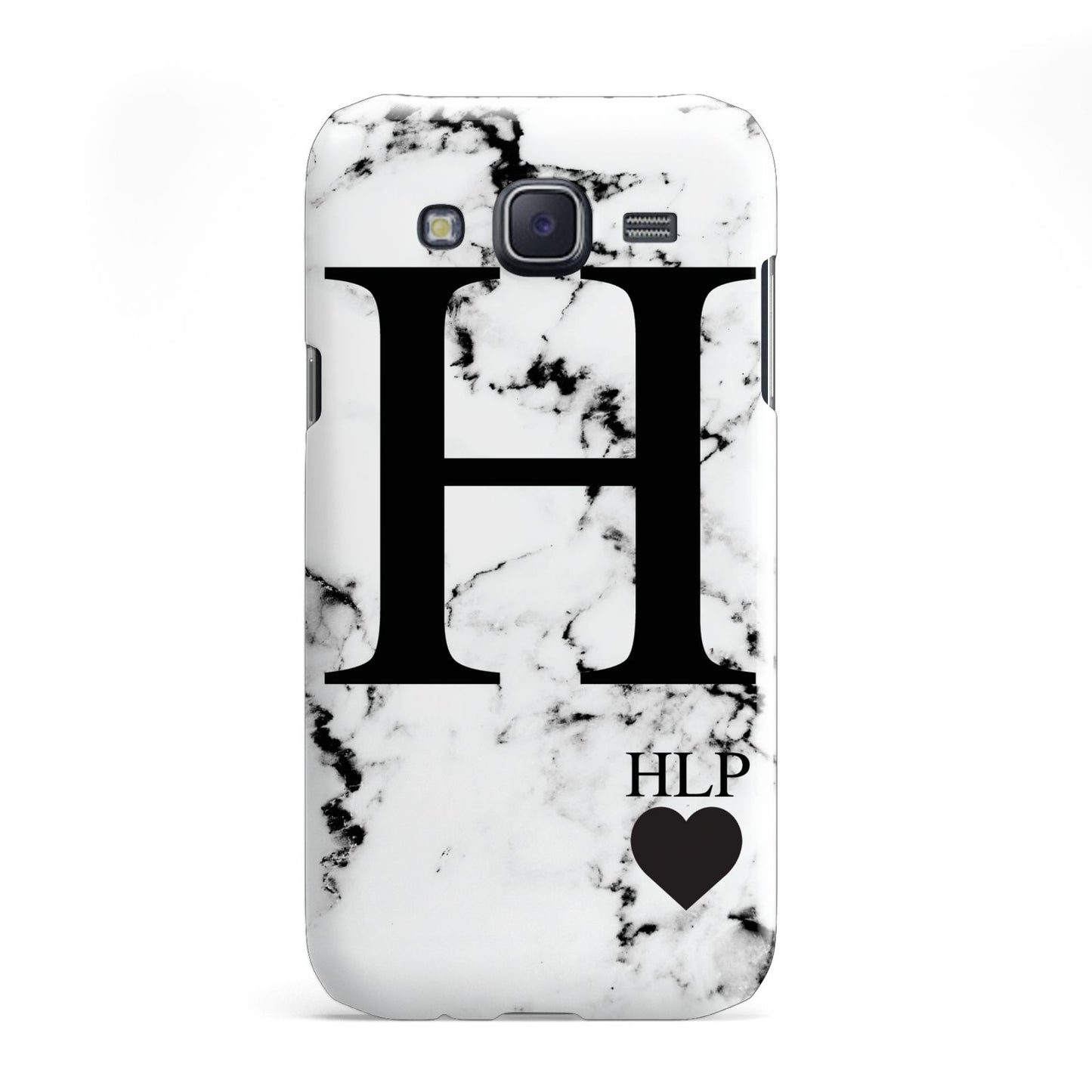 Marble Love Heart Personalised Samsung Galaxy J5 Case