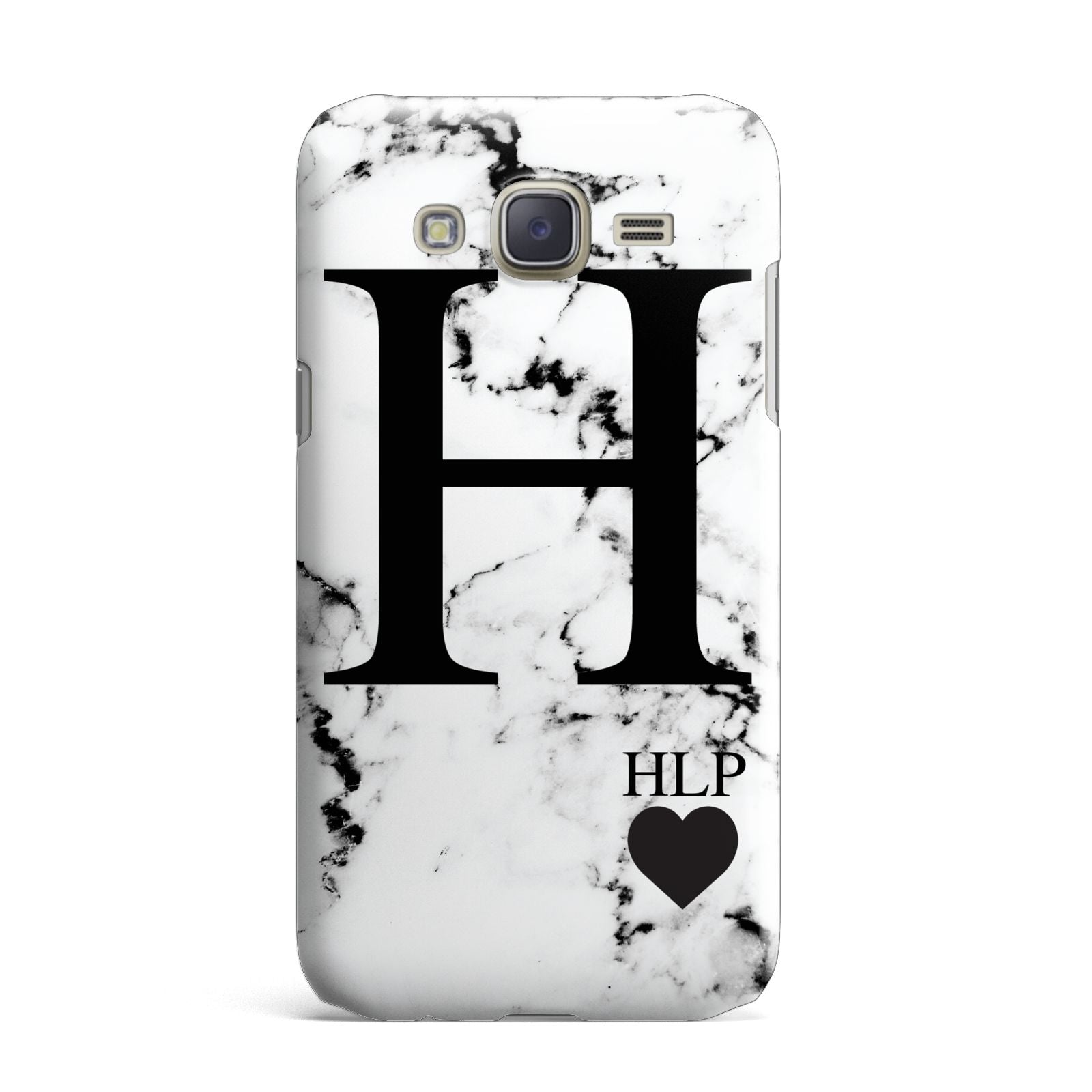Marble Love Heart Personalised Samsung Galaxy J7 Case
