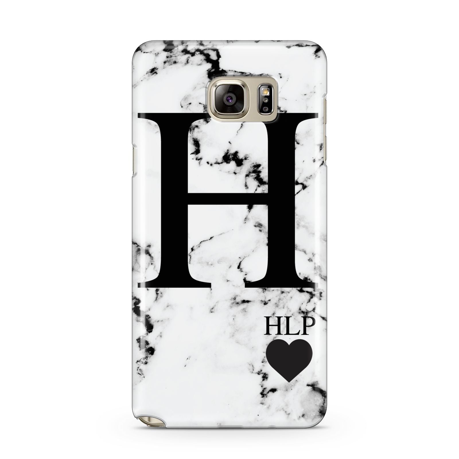 Marble Love Heart Personalised Samsung Galaxy Note 5 Case