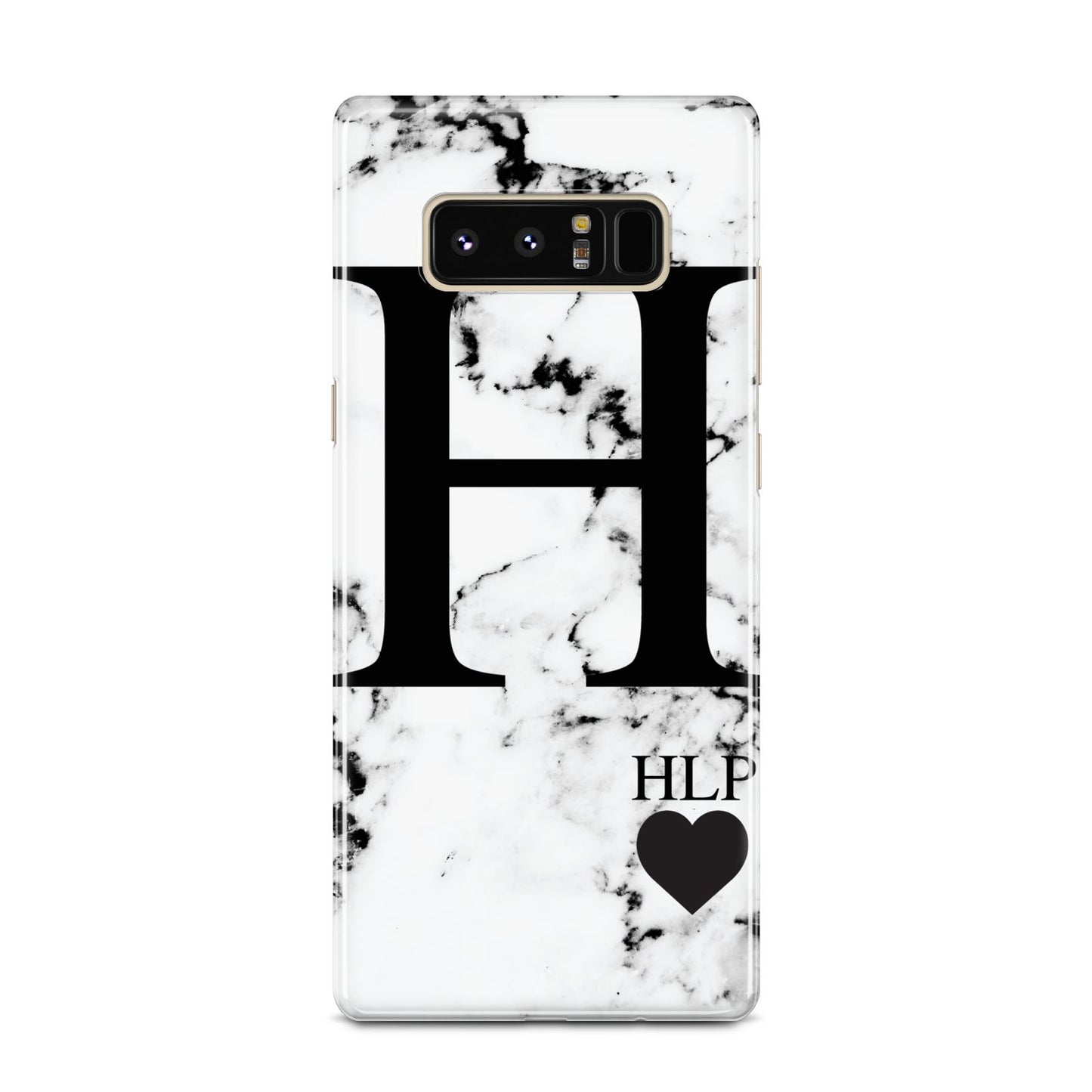 Marble Love Heart Personalised Samsung Galaxy Note 8 Case