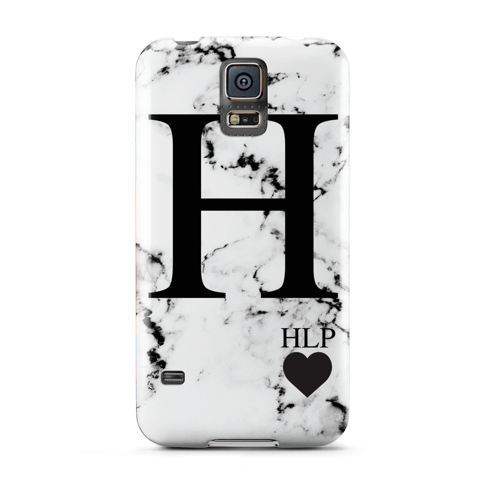 Marble Love Heart Personalised Samsung Galaxy S5 Case