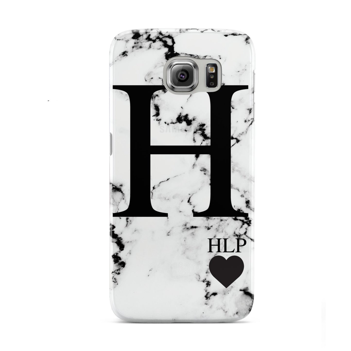 Marble Love Heart Personalised Samsung Galaxy S6 Case