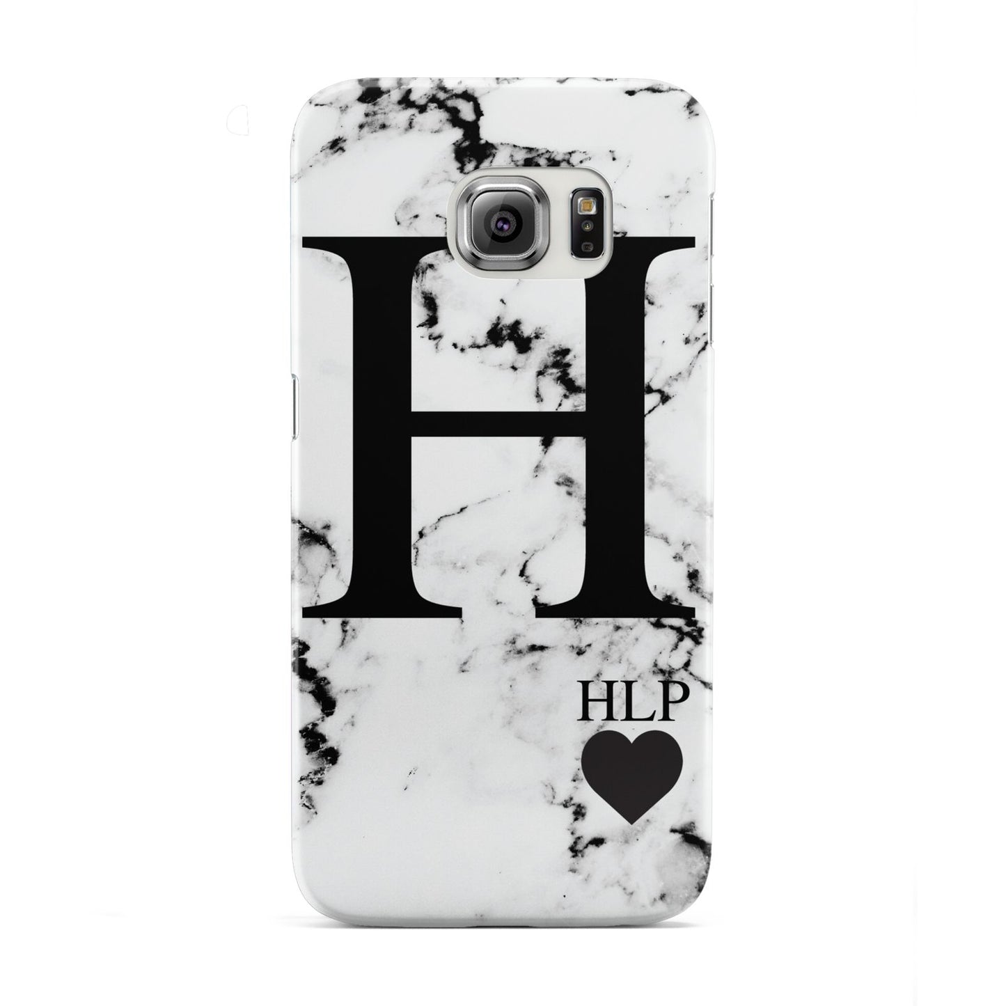 Marble Love Heart Personalised Samsung Galaxy S6 Edge Case