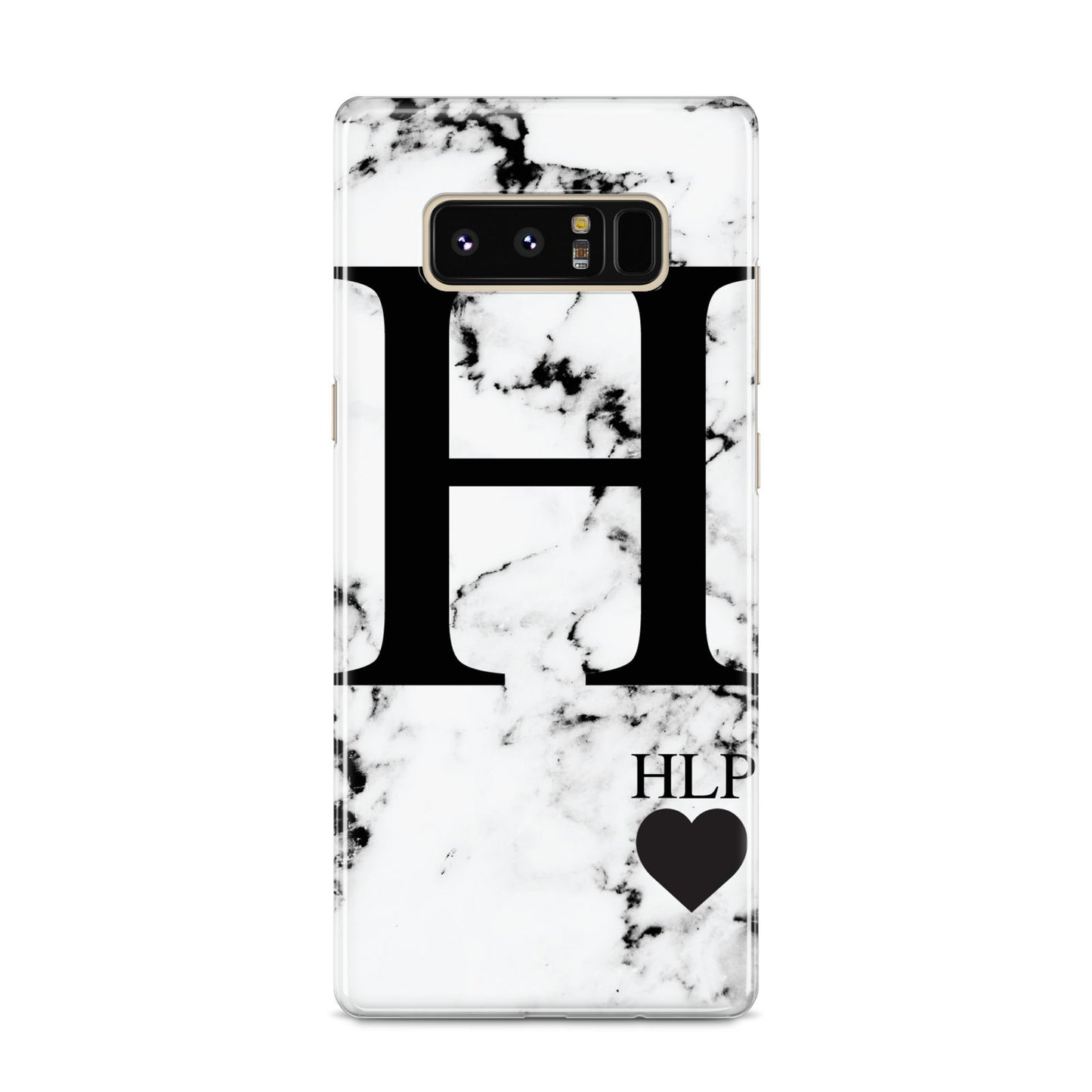 Marble Love Heart Personalised Samsung Galaxy S8 Case