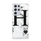 Marble Love Heart Personalised Samsung S21 Ultra Case