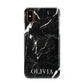 Marble Name Personalised Apple iPhone XS 3D Snap Case