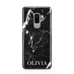 Marble Name Personalised Samsung Galaxy S9 Plus Case on Silver phone