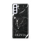 Marble Name Personalised Samsung S21 Plus Phone Case
