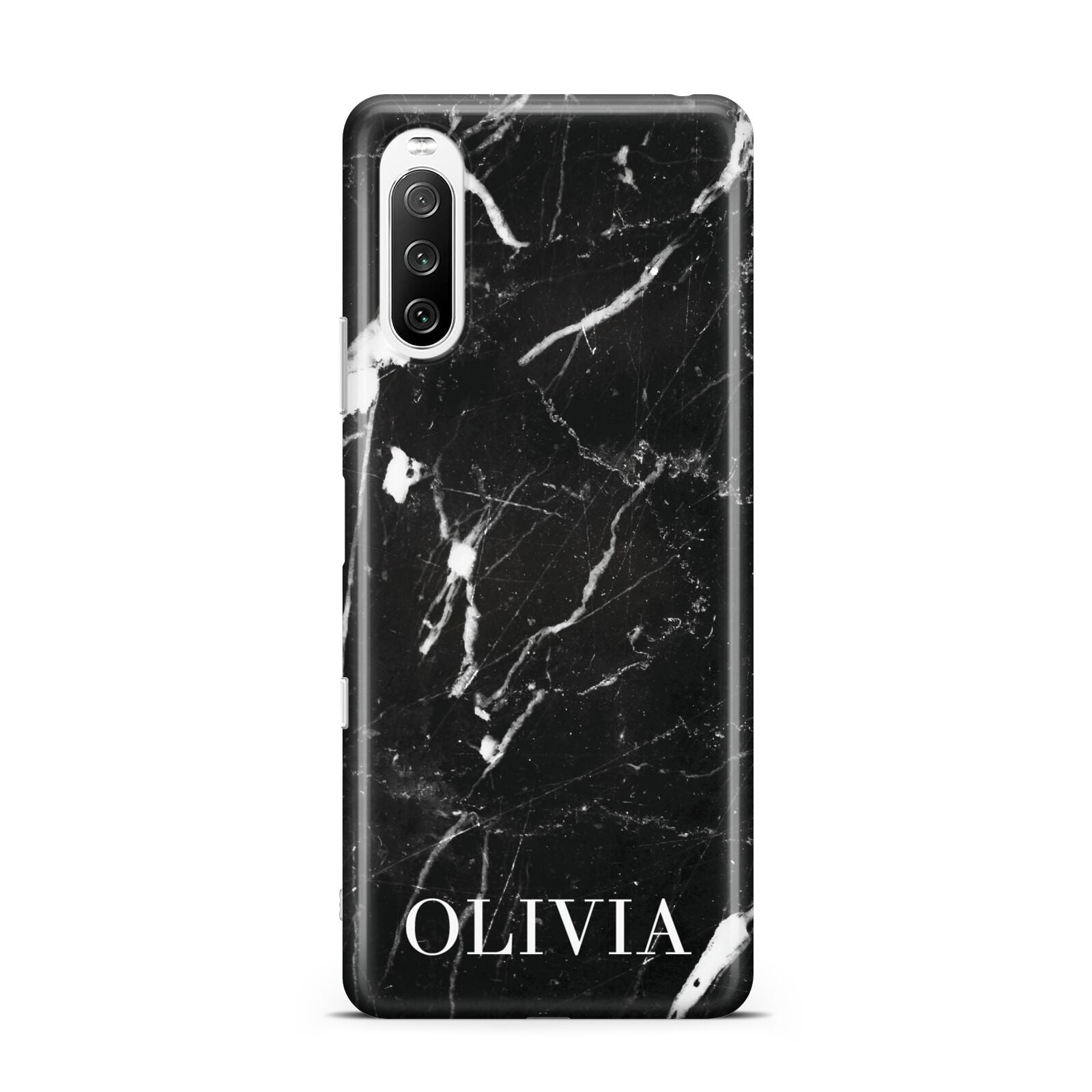 Marble Name Personalised Sony Xperia 10 III Case