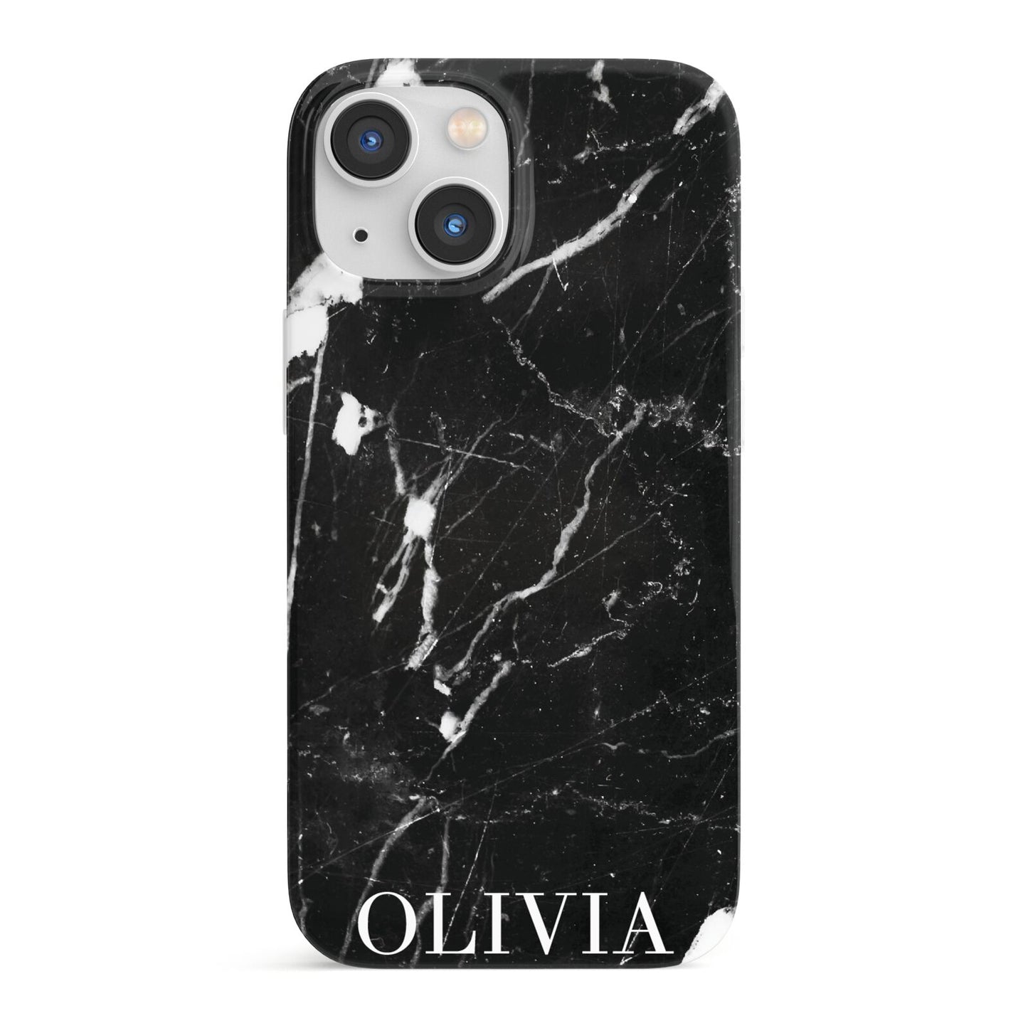 Marble Name Personalised iPhone 13 Mini Full Wrap 3D Snap Case