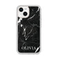Marble Name Personalised iPhone 14 Clear Tough Case Starlight