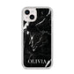 Marble Name Personalised iPhone 14 Plus Glitter Tough Case Starlight