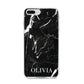 Marble Name Personalised iPhone 8 Plus Bumper Case on Silver iPhone