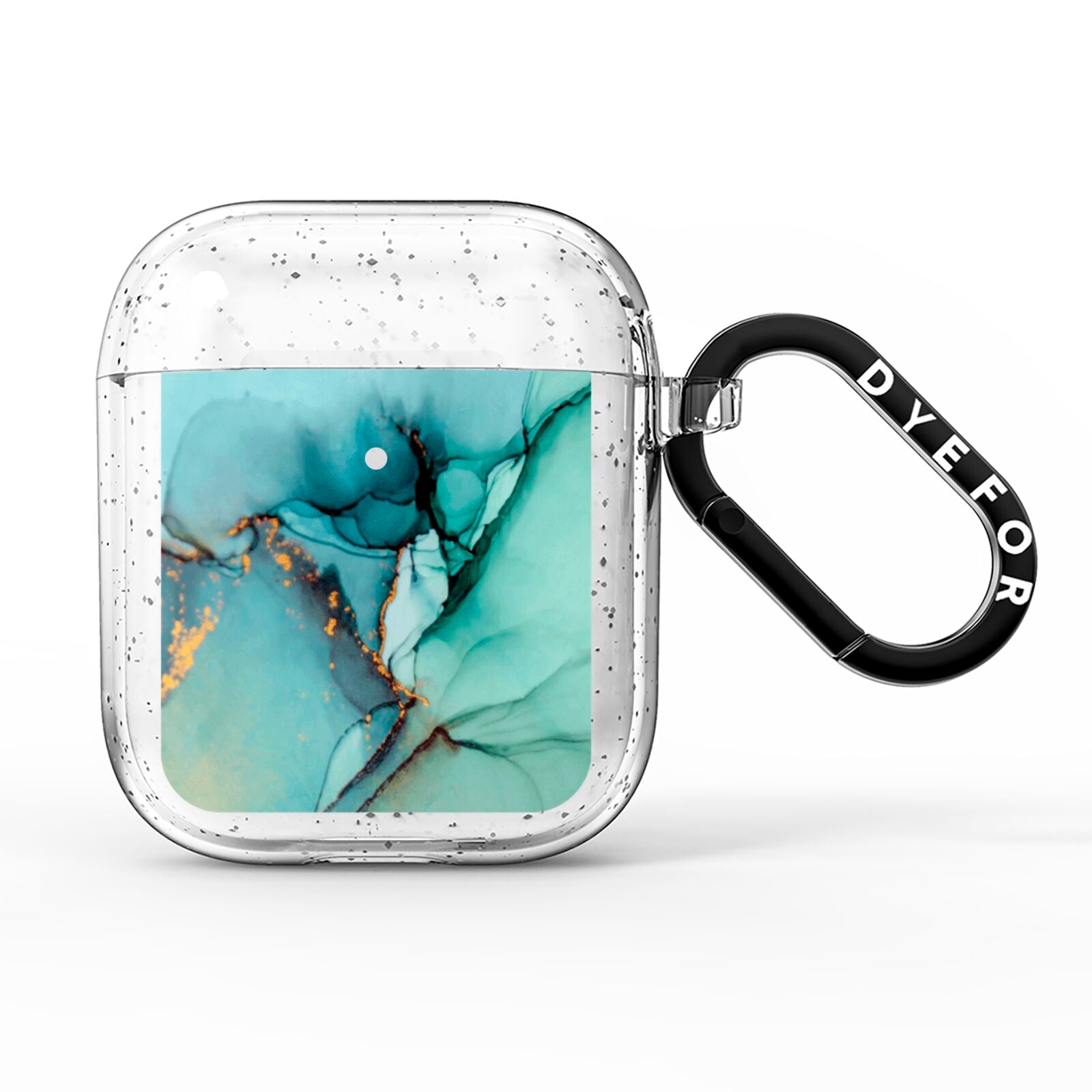 Marble Pattern AirPods Glitter Case