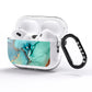 Marble Pattern AirPods Pro Glitter Case Side Image