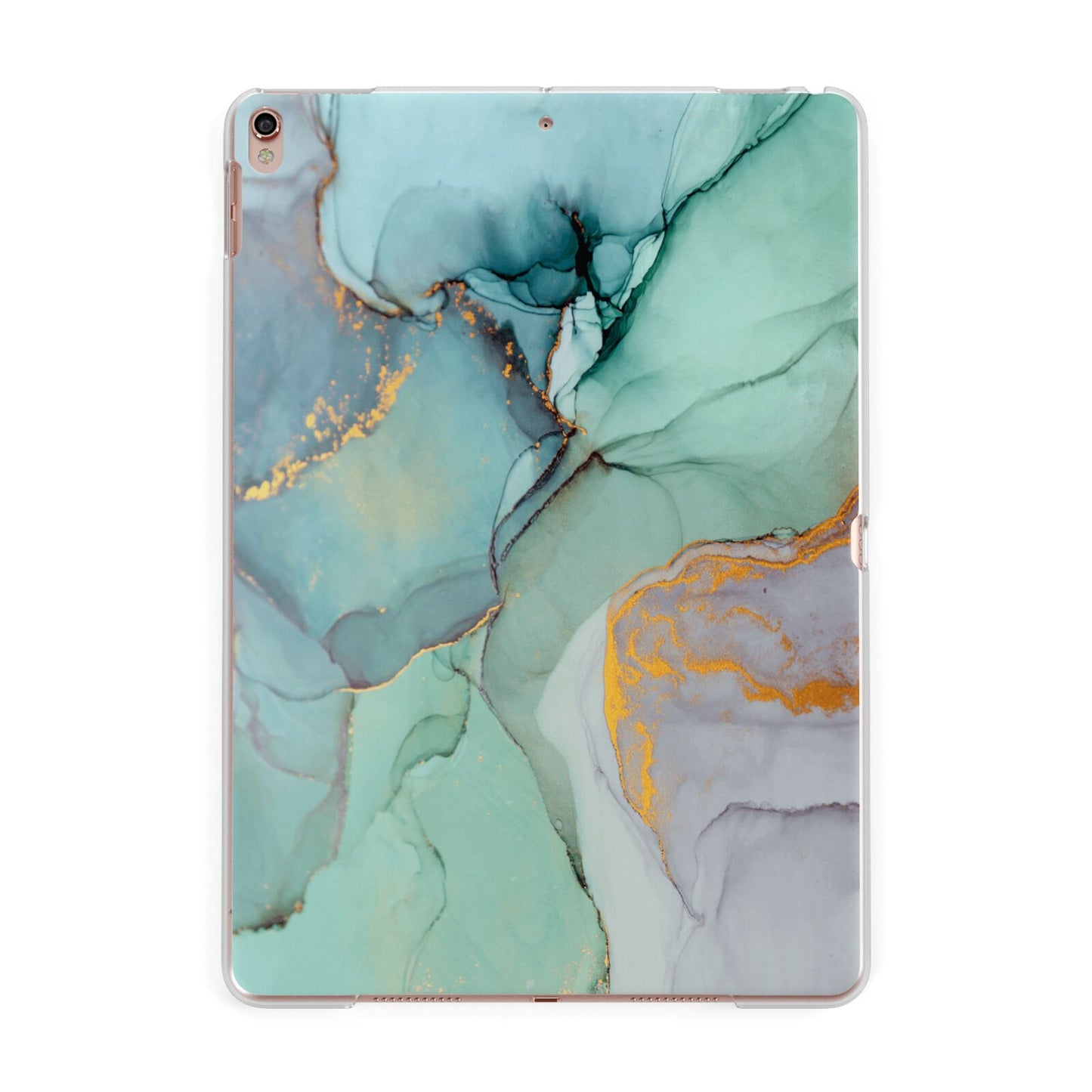 Marble Pattern Apple iPad Rose Gold Case