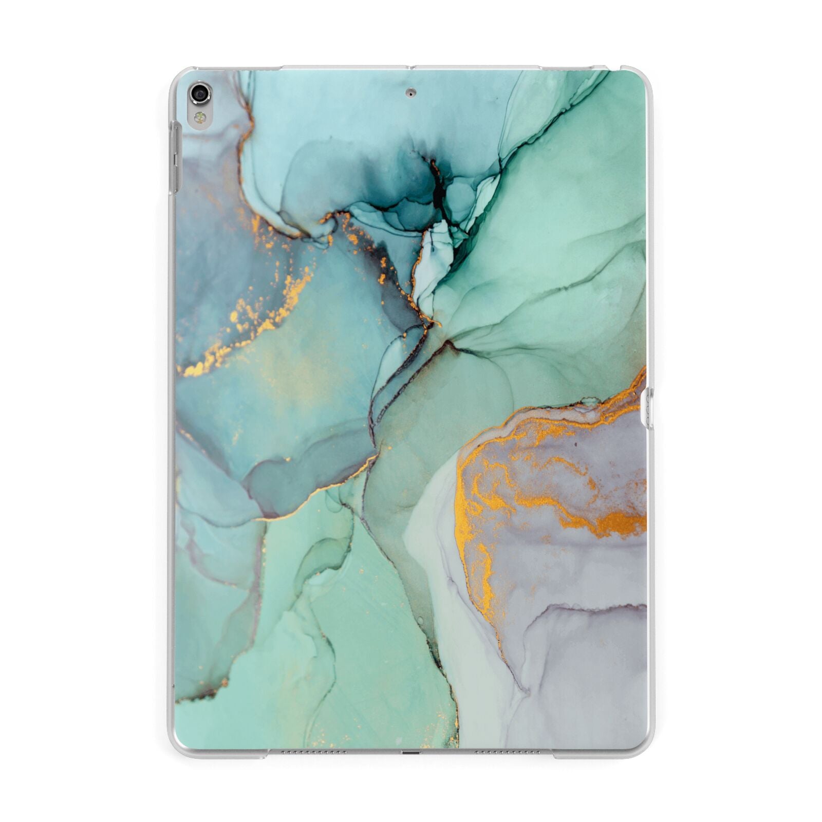 Marble Pattern Apple iPad Silver Case