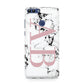 Marble Pattern Pink Initials Personalised Huawei P Smart Case
