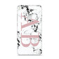 Marble Pattern Pink Initials Personalised Huawei P8 Lite Case