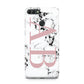 Marble Pattern Pink Initials Personalised Huawei Y9 2018