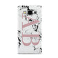 Marble Pattern Pink Initials Personalised Samsung Galaxy A5 Case