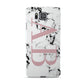 Marble Pattern Pink Initials Personalised Samsung Galaxy Alpha Case
