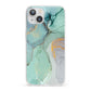 Marble Pattern iPhone 13 Clear Bumper Case