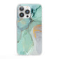 Marble Pattern iPhone 13 Pro Clear Bumper Case