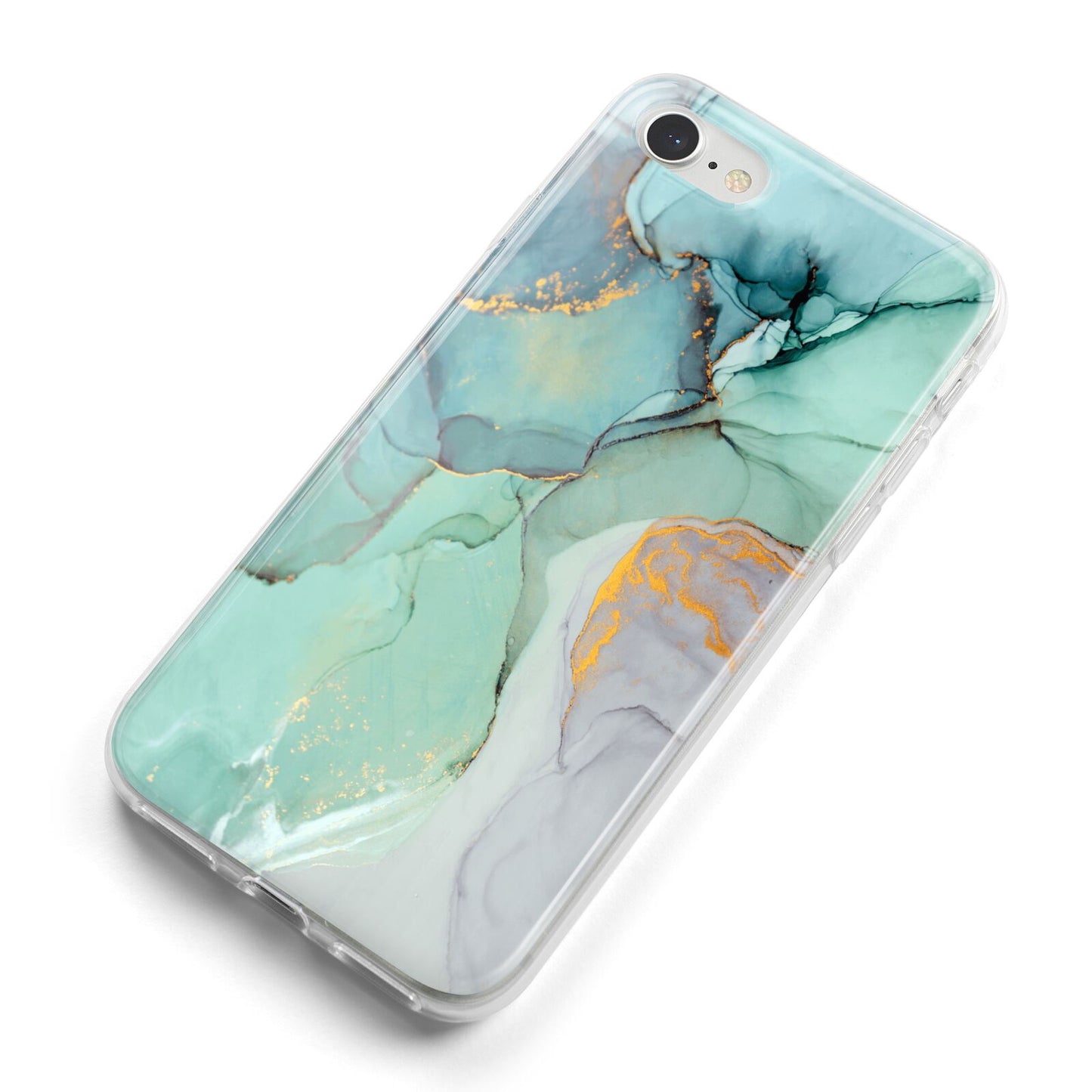Marble Pattern iPhone 8 Bumper Case on Silver iPhone Alternative Image