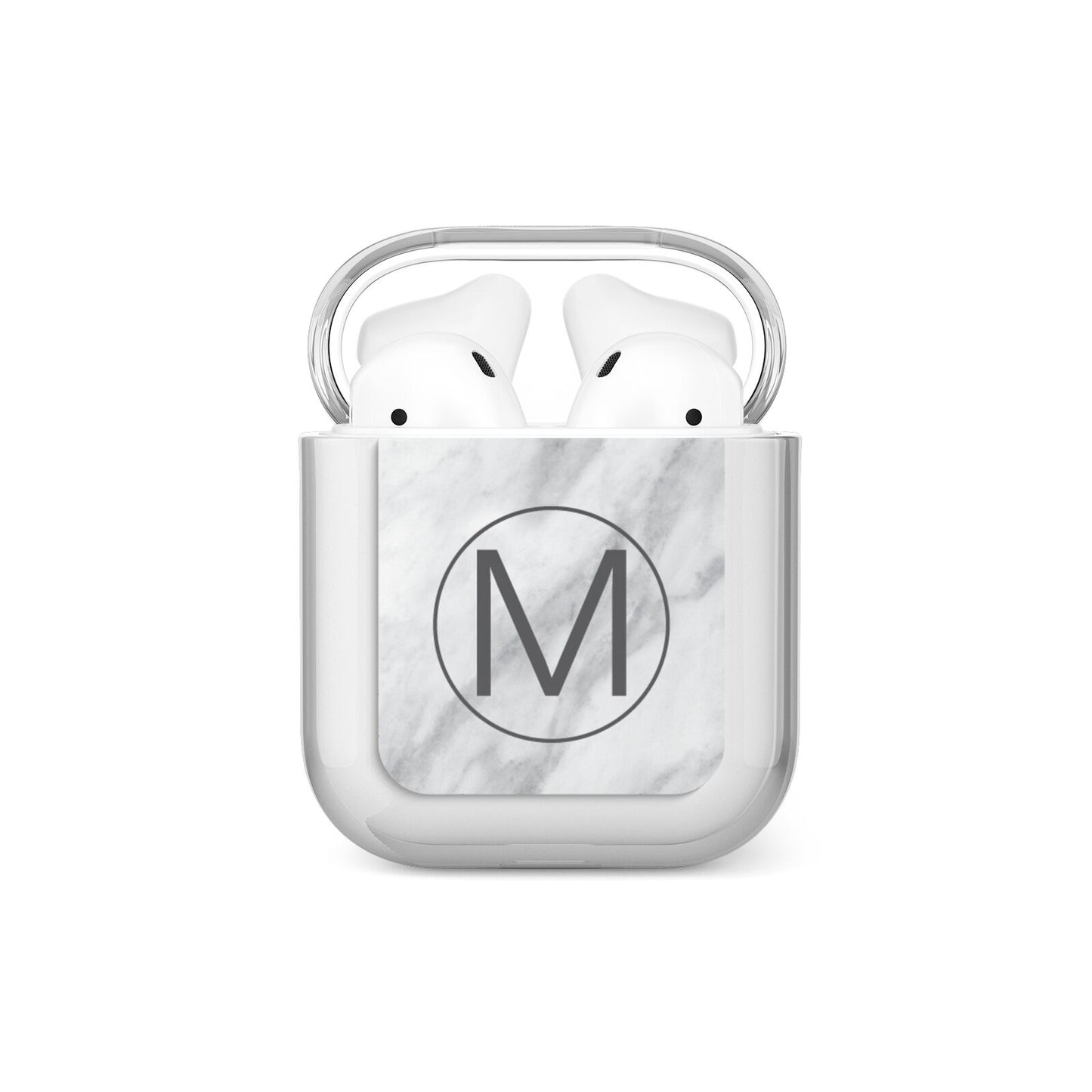 Marble Personalised Initial AirPods Case