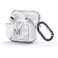 Marble Personalised Initial AirPods Glitter Case 3rd Gen Side Image