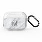 Marble Personalised Initial AirPods Pro Glitter Case