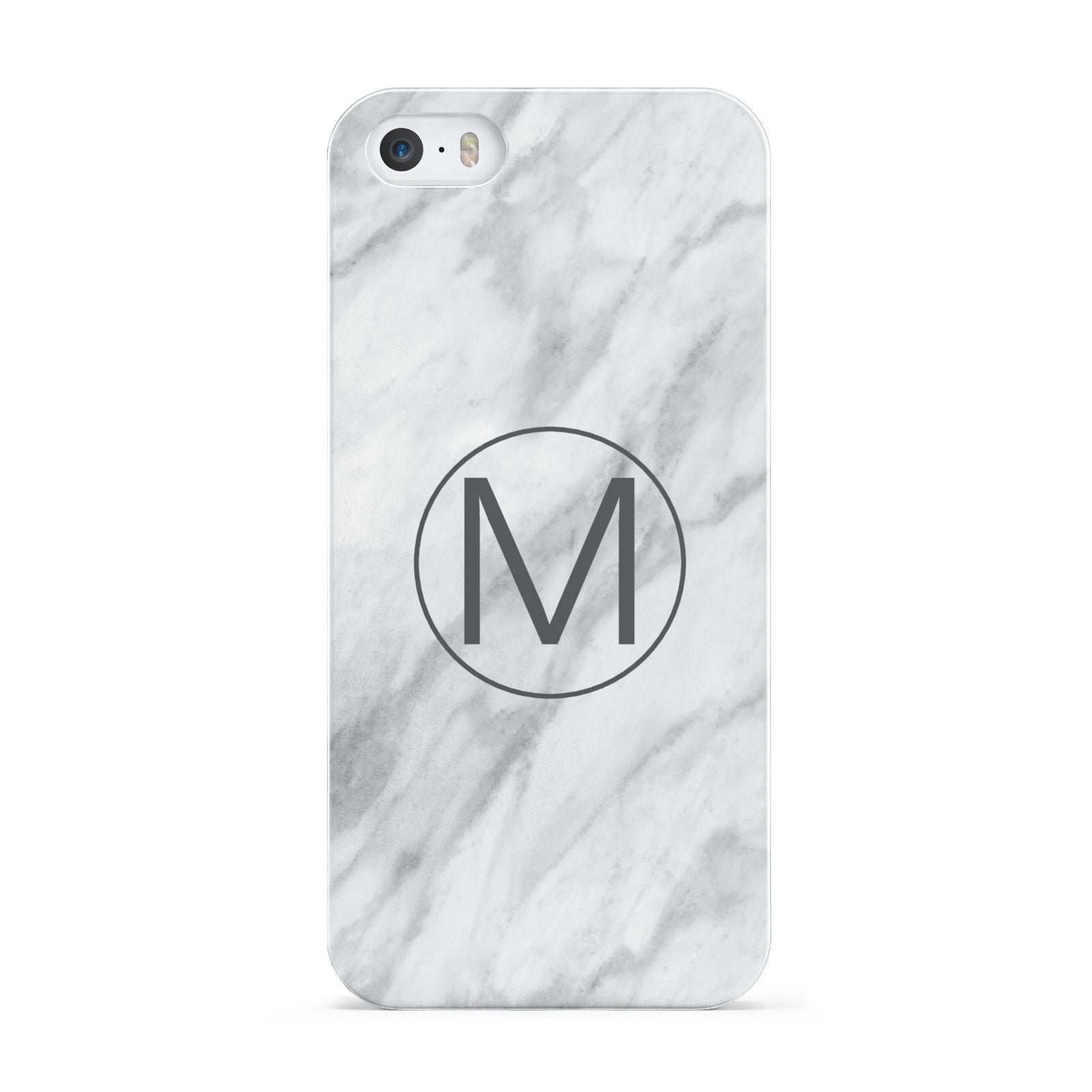 Marble Personalised Initial Apple iPhone 5 Case
