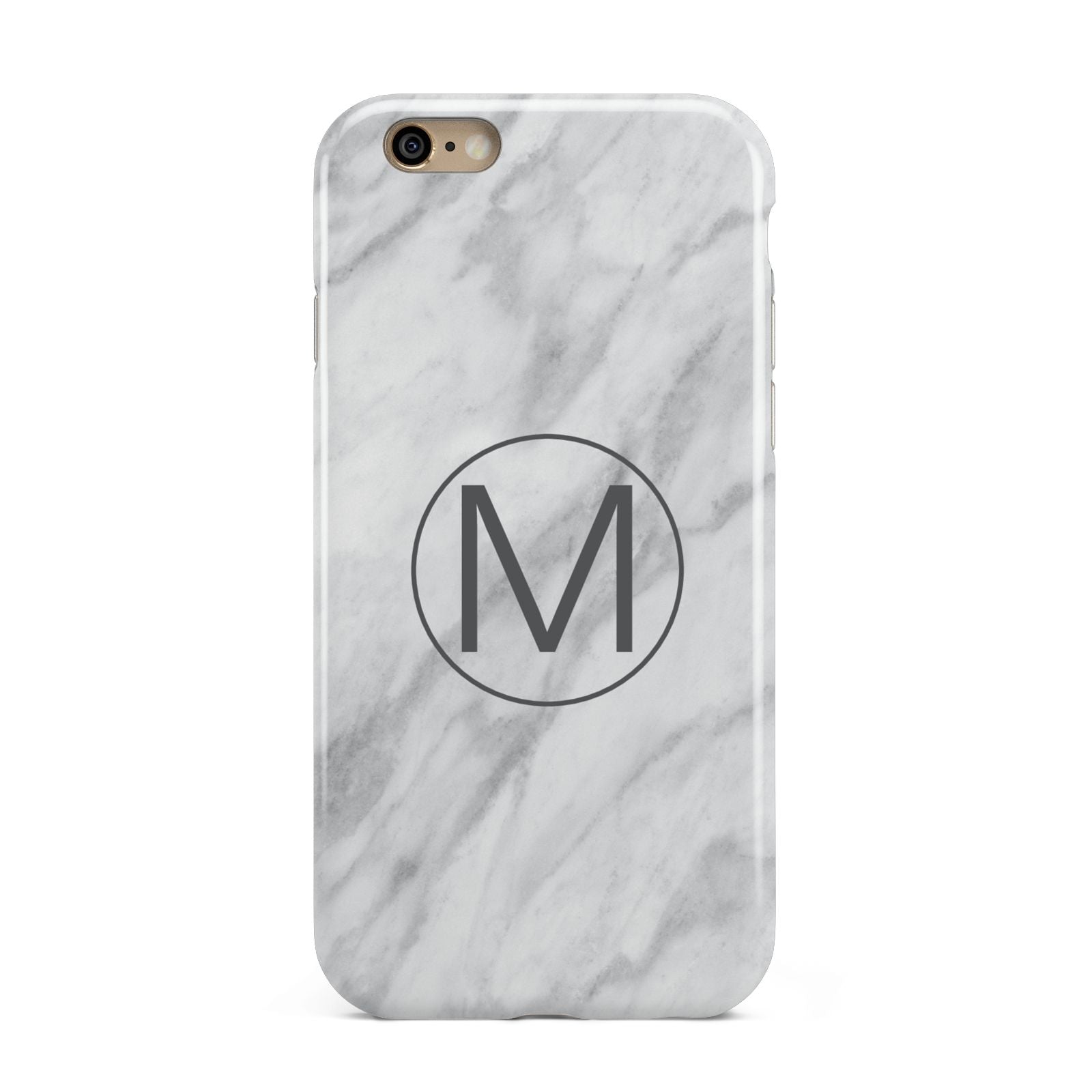 Marble Personalised Initial Apple iPhone 6 3D Tough Case