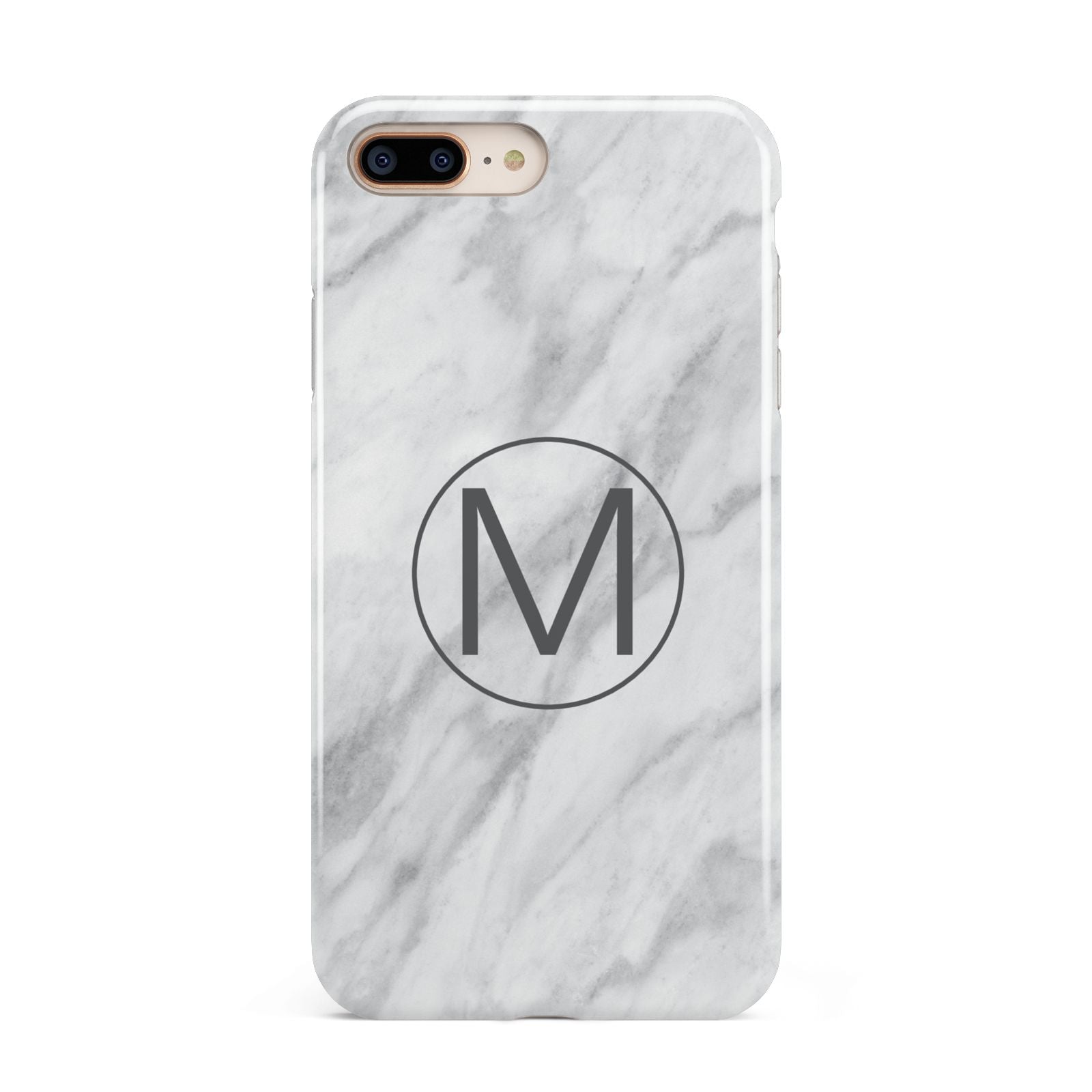 Marble Personalised Initial Apple iPhone 7 8 Plus 3D Tough Case