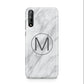 Marble Personalised Initial Huawei Enjoy 10s Phone Case