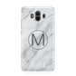 Marble Personalised Initial Huawei Mate 10 Protective Phone Case
