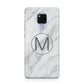 Marble Personalised Initial Huawei Mate 20X Phone Case