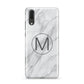 Marble Personalised Initial Huawei P20 Phone Case