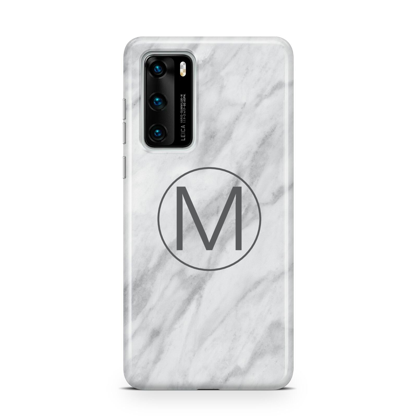 Marble Personalised Initial Huawei P40 Phone Case