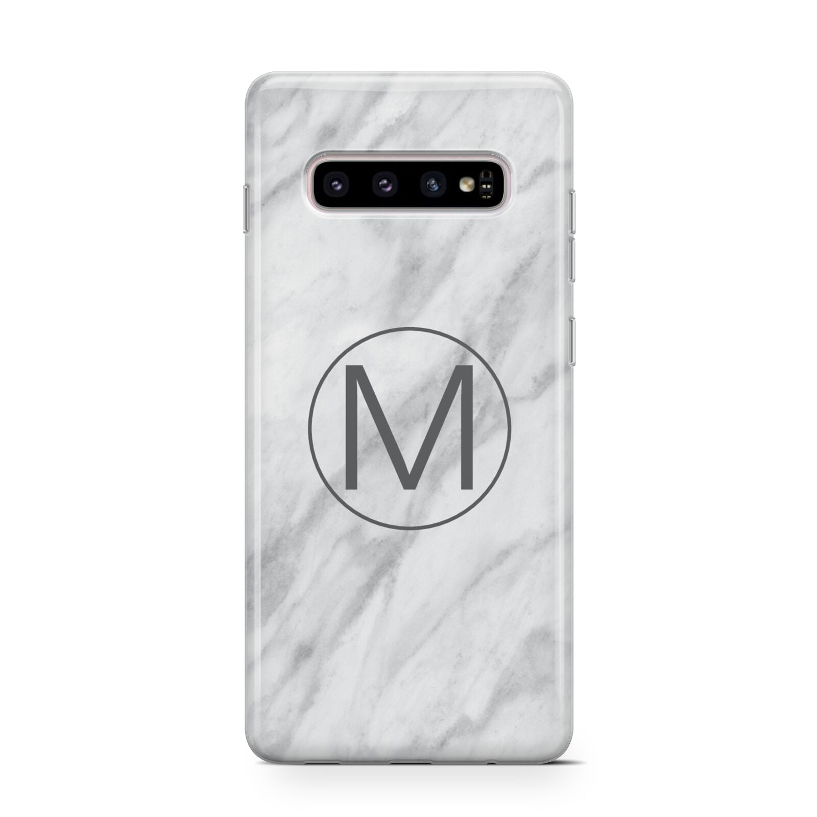 Marble Personalised Initial Protective Samsung Galaxy Case