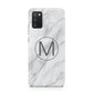 Marble Personalised Initial Samsung A02s Case