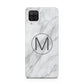 Marble Personalised Initial Samsung A12 Case