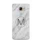 Marble Personalised Initial Samsung Galaxy A5 2016 Case on gold phone