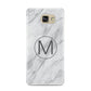 Marble Personalised Initial Samsung Galaxy A9 2016 Case on gold phone