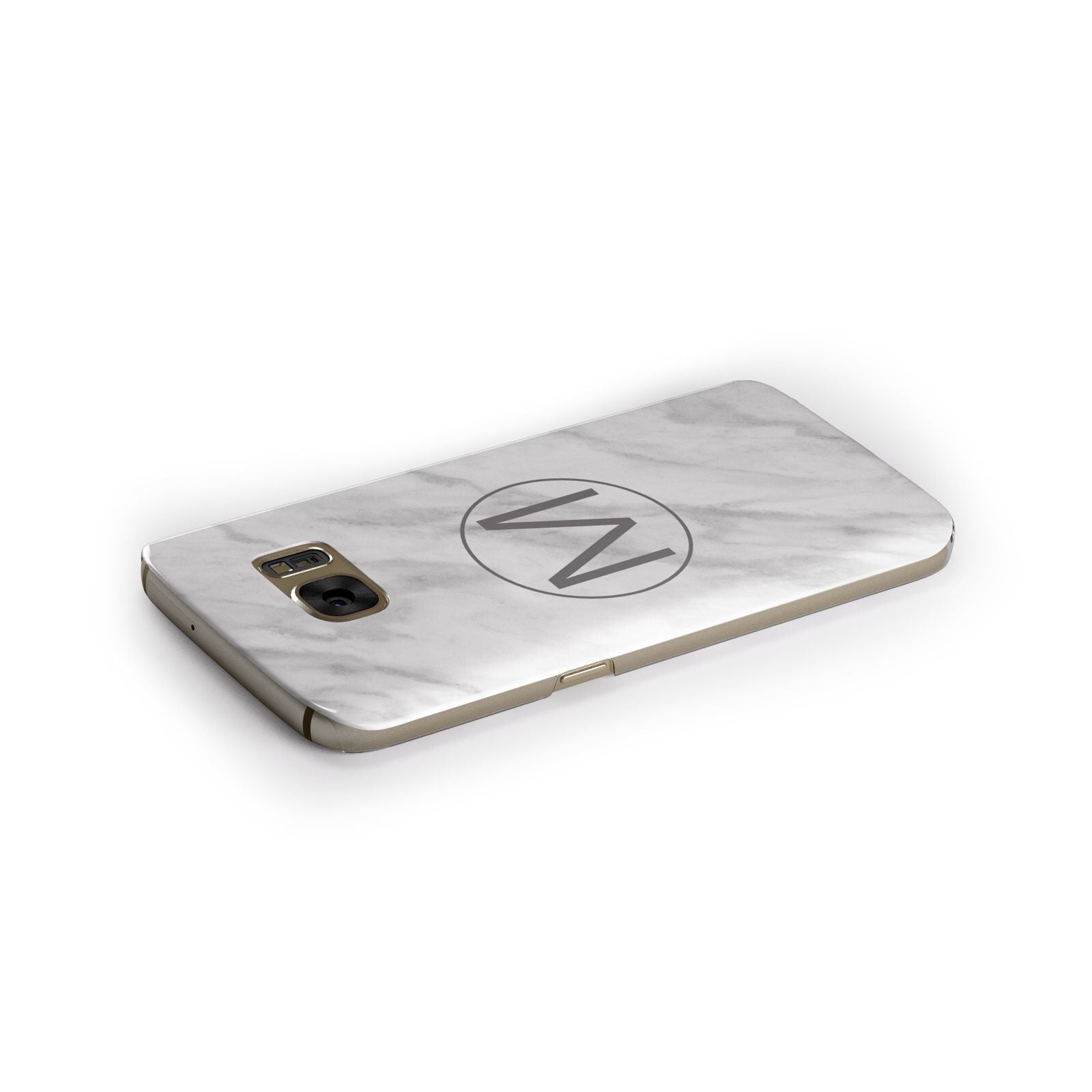 Marble Personalised Initial Samsung Galaxy Case Side Close Up