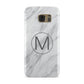 Marble Personalised Initial Samsung Galaxy Case